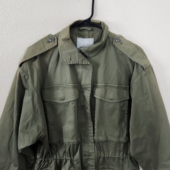 Joie NWT Olive Green Jenita Utility Jacket Size XS NWT - Picture 2 of 16